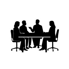 A Professional Team in Action During a Business Meeting
