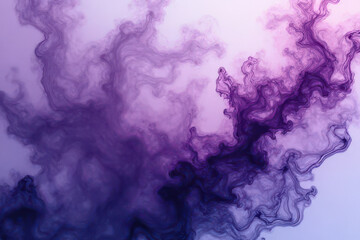Mesmerizing Ink Swirls: Close-Up Photography of Olive & Lavender Blending in Water