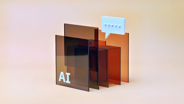 AI Chatbot Communication Concept

