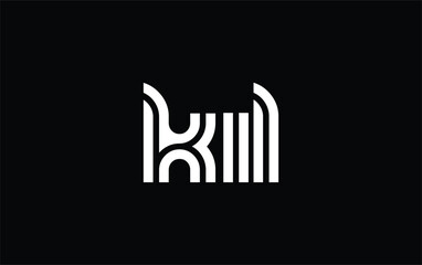 KIL Creative Unique Modern Letter Logo Design. Stylized logo featuring a unique letter design, presenting abstract minimalist aesthetics and modern appeal