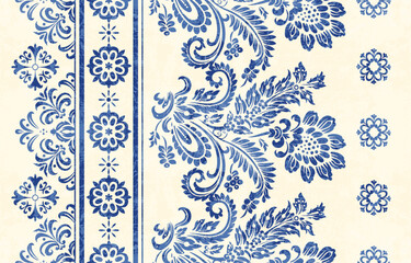 Ethnic Motifs Ikat floral paisley embroidery floral. ikat Saree Sarong oriental pattern traditional.Ikat embroidery style abstract embroidery design for texture,fabric,clothing,wrapping,decoration