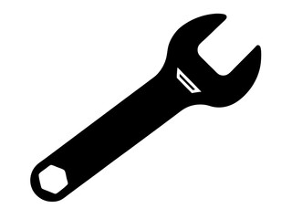 Wrench Silhouette Vector | Wrench SVG Icon for Cricut, DIY Crafts