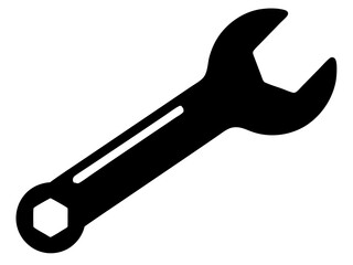 Wrench Silhouette Vector | Wrench SVG Icon for Cricut, DIY Crafts