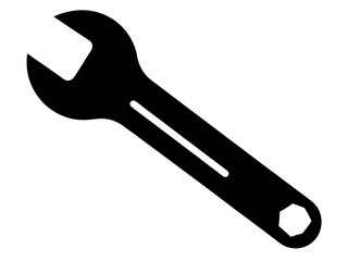 Wrench Silhouette Vector | Wrench SVG Icon for Cricut, DIY Crafts
