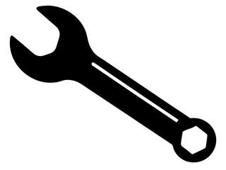 Wrench Silhouette Vector