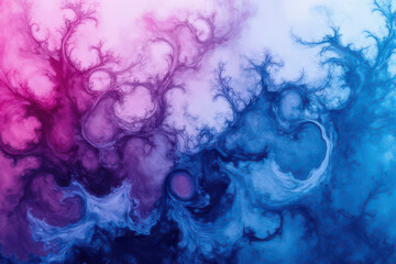 Fototapeta premium Mesmerizing Ink in Water: Close-Up Experimental Photography of Swirling Colors