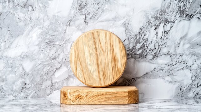 Natural wooden soap dishes minimalist bath product photography