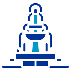 Village Fountain Vector Icon