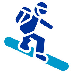 Fototapeta premium Snowboard Icon