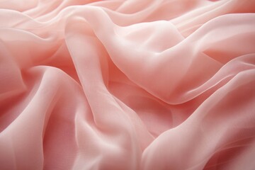 Soft, flowing pink chiffon fabric with delicate texture and subtle folds.