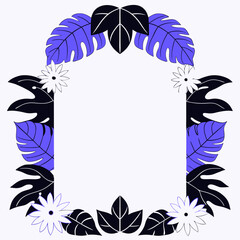 Nature-Inspired Frame with Exotic Leaves
