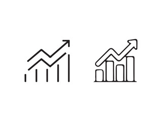 Simple black line art graph of increasing data.