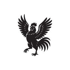 rooster with wings