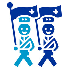 New Year Parade Vector Icon