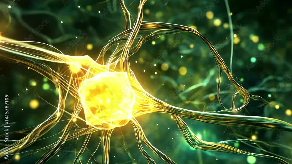 Leinwandbilder glowing abstract neural network representing artificial intelligence concepts and technological adva
