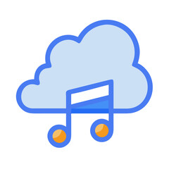  Stylish Cloud Music Icon