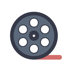  Film Reel Icon for Movies