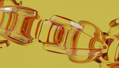3d abstract glass obiect © neurostructure