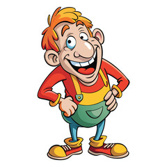 Cartoon Character with Apron