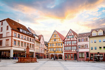 Altstadt, Tauberbischofsheim, Deutschland 