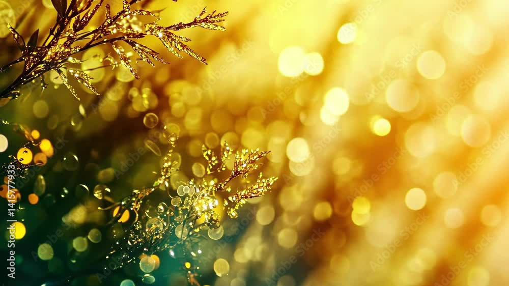 Leinwandbilder Beautiful abstract bokeh background with vibrant colors and shimmering details at sunset, abstract bokeh background