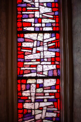stained glass window in a church