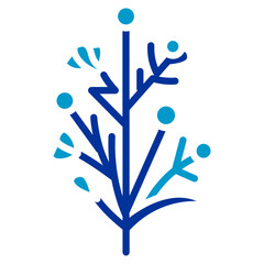 Dried Flowers Vector Icon