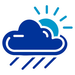 Cloud Break Vector Icon