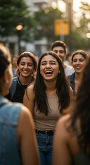 Obraz premium Sharing laughs and creating memories with friends! Good times!