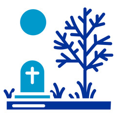 Final Resting Place Vector Icon