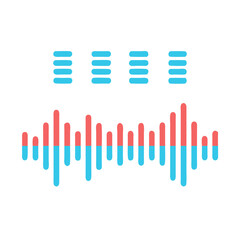  Sound Waves Equalizer Icon for Tuning