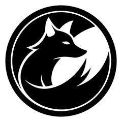 wolf head vector mascot logo design