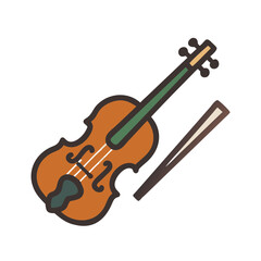 Fototapeta premium Charming Violin Graphic for Creative Projects