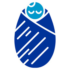Blanket Swaddle Vector Icon
