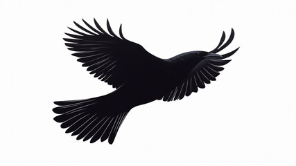 Fototapeta premium black vulture isolated on white