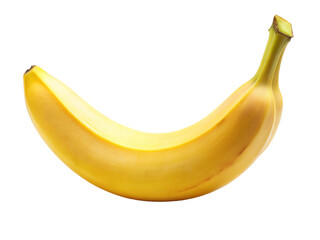 A ripe yellow banana captured in a vibrant and fresh appearance.