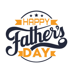 Typography of fathers day for best wish