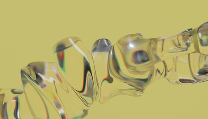 3d abstract glass obiect © neurostructure