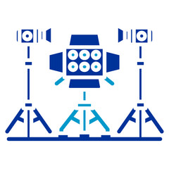 Obraz premium Lighting Rig Vector Icon