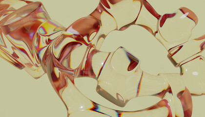 3d abstract glass obiect © neurostructure