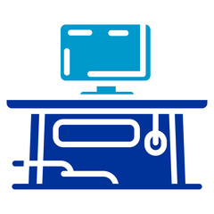 Organizing Desk Vector Icon