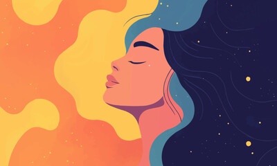 Ethereal Haze Vector flat minimalistic isolated illustration