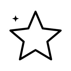 Obraz premium Christian star icon with sparkle in minimalist design 