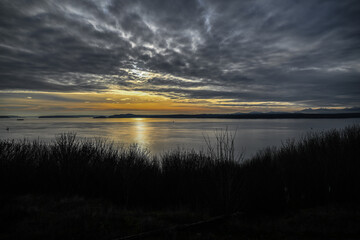 Sunset at the Discovery Park in Seattle, WA