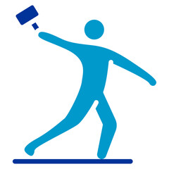 Hammer Throw Vector Icon