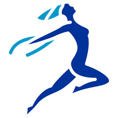 Long Jump Vector Icon