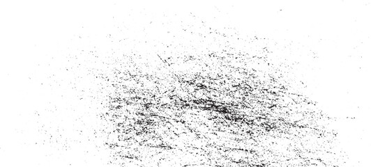 Dirt, grime and scratch overlay on transparent background. Old surface grunge texture abstract, grain, vintage, scratch, different distressed black grain texture. Distress overlay vector textures 