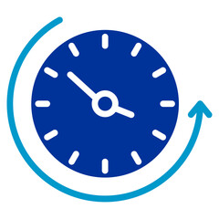 Arrival Time Vector Icon