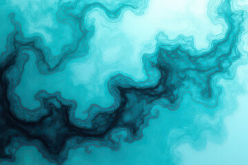 Fototapeta premium Mesmerizing Ink in Water Photography: Teal & Turquoise Swirls Create Dreamlike Patterns