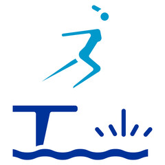 Diving Board Vector Icon